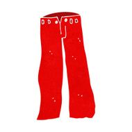 cartoon red pants