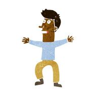 cartoon startled man N25