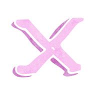 cartoon letter x N10