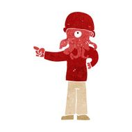 cartoon alien monster man N11