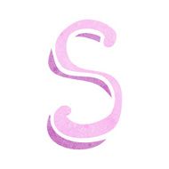 cartoon letter s N11