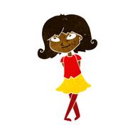 cartoon clever girl N6