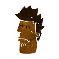 cartoon man feeling sick N5