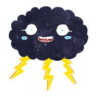 happy cartoon rain cloud N2