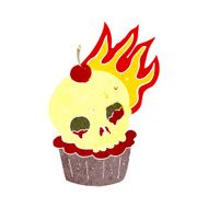 cartoon halloween cup cake N6