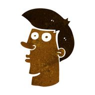 cartoon confused man N46
