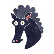 Cartoon Horse Head N12