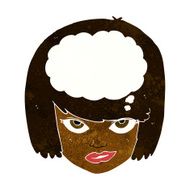 cartoon woman thinking N26