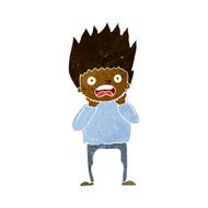 Cartoon Man Panicking N40