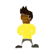 cartoon happy man N287