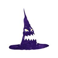 cartoon spooky witches hat N11