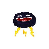 happy cartoon cloud N20