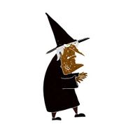 cartoon ugly old witch N6