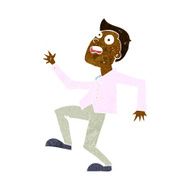 Cartoon Man Panicking N41