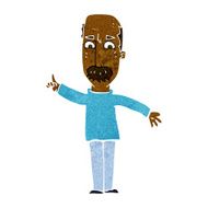 cartoon man issuing stern warning N6
