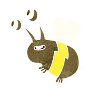 cartoon happy bee N11