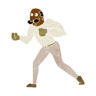 cartoon retro boxer man N6