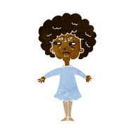 cartoon bitter old woman N11