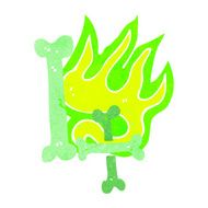 cartoon halloween bone number N53