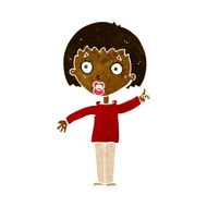 cartoon woman explaining her point N22