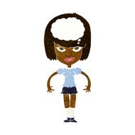 cartoon woman with idea N153