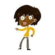 cartoon surprised woman pointing N6