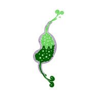 cartoon bubbling stomach N6