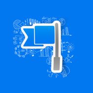 Drawing business formulas flag N12