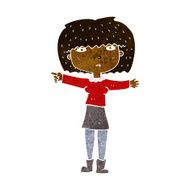 Cartoon Girl Pointing N17