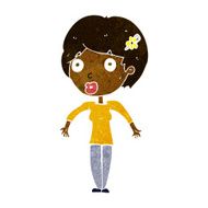cartoon shocked woman N60