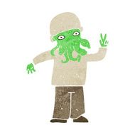 cartoon cool alien N6