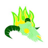 cartoon magic ram skull N4