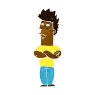 cartoon man sulking N6