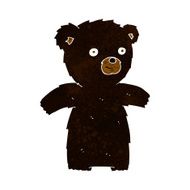 cute cartoon black bear N31