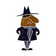 cartoon man in coat and hat N6