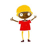 cartoon boy with positive attitude N13