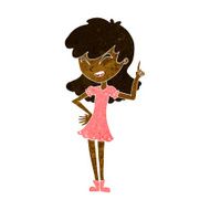 cartoon girl making point N6