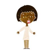 cartoon tired woman N17