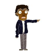 cartoon terrified man pointing N5