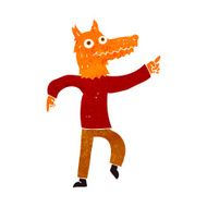 cartoon fox man N18