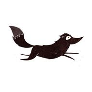 Cartoon Wolf Running N6