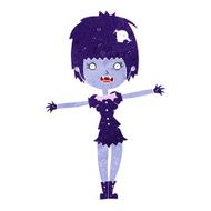 cartoon happy vampire girl N21