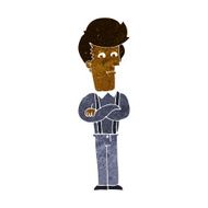 cartoon annoyed man N48