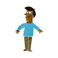 cartoon surprised man N92