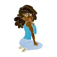 cartoon woman posing N22