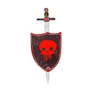 cartoon heraldic shield with skull N2