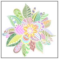 Abstract flower in the style of Doodle N5