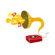 cartoon gramophone N6