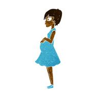 cartoon pregnant woman N17