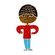 cartoon proud man N17